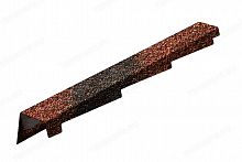 Планка фронтонная левая METROTILE (Красно-черный) - Каталог строительных товаров - Терем СПБ