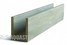 Лоток водоотводный бетонный AQUASTOK ЛВБ Norma 100 №0/1 тип 2