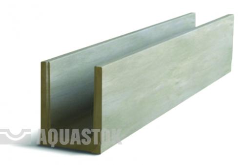 Лоток водоотводный бетонный AQUASTOK ЛВБ Norma 200 №0/3 тип 2