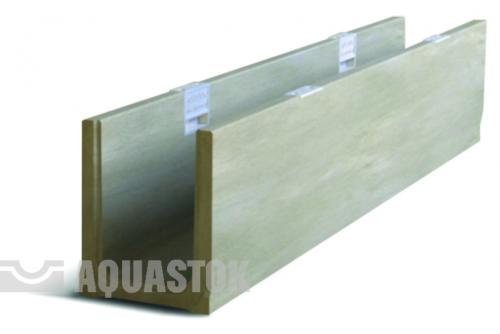 Лоток водоотводный бетонный AQUASTOK ЛВБ Norma 150 №0/1 тип 2