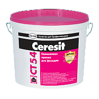 Краска фасадная силикатная CERESIT СТ 54 1 л (транспорентная)