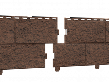 Фасадная панель Стоун-Хаус Камень Жженый (двойной замок)