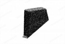 Заглушка фронтонной планки левая METROTILE (Черный) - Каталог строительных товаров - Терем СПБ
