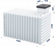 Погреб бесшовный Тингард OPTIMUM XXL 3400х1900х2700 мм