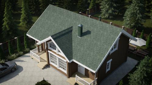 Черепица гибкая Tegola Comfort Assisi Verde 473 - Каталог строительных товаров - Терем СПБ фото 3