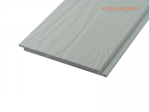 Фиброцементный сайдинг FCS Wood Click 3000x190x10 mm серый в массе (без окраски)