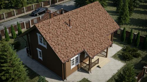 Черепица гибкая Tegola Comfort Cortina Terracotta 404 - Каталог строительных товаров - Терем СПБ фото 2