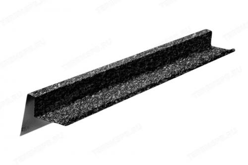 Планка фронтонная левая METROTILE Romana (Черный) - Каталог строительных товаров - Терем СПБ