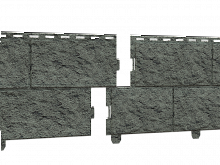 Фасадная панель Стоун-Хаус Камень Изумрудный (двойной замок)