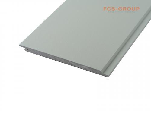 Фиброцементный сайдинг FCS Smooth Click 3000x190x10 mm серый в массе (без окраски)
