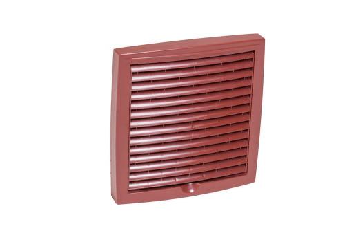 Наружная вентиляционная решетка 150х150 мм VILPE красный
