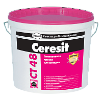 Краска фасадная силиконовая CERESIT СТ 48 15 л (транспорентная)