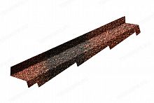Планка примыкания правая METROTILE (Красно-черный) - Каталог строительных товаров - Терем СПБ